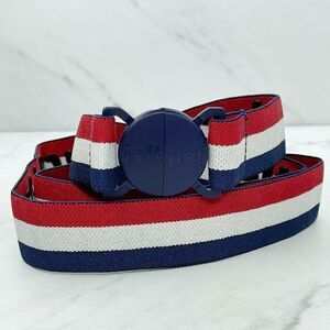 Jelt Red White Blue The USA Stripe Elastic Stretch Belt Size Small S